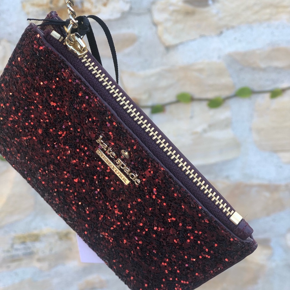 Nwt kate spade bitsy glitter key chain wallet - Picture 8 of 8